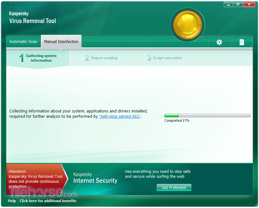 Kaspersky Virus Removal Tool Screenshot 3