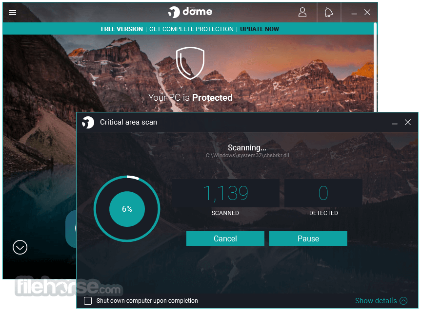 panda dome free antivirus offline installer