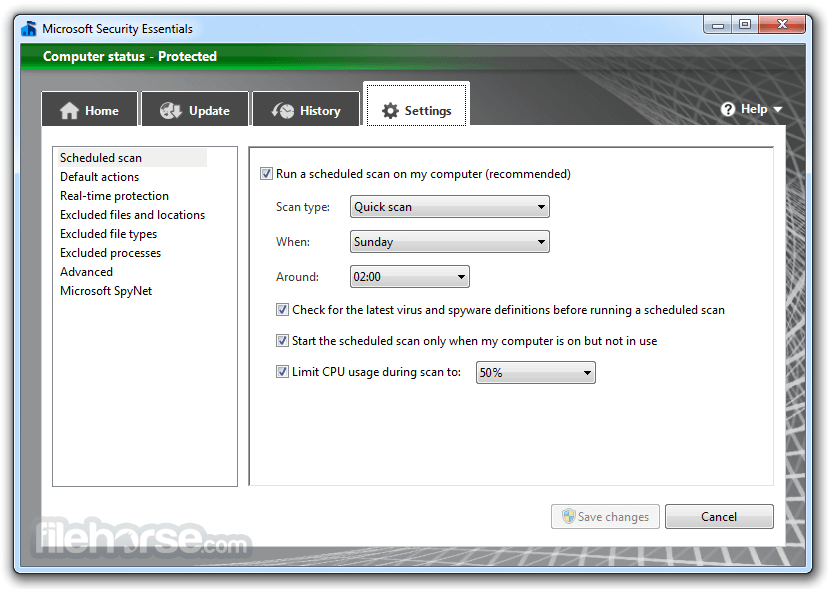 microsoft security essentials actualización completa descarga para xp sp2