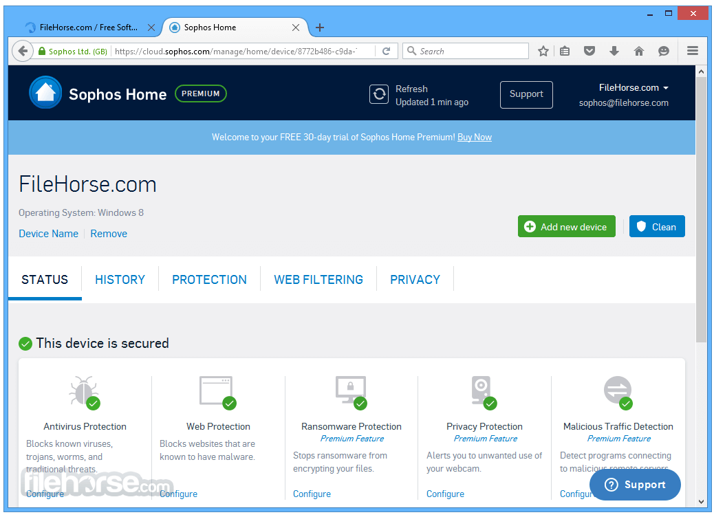 enable games on sophos home premium