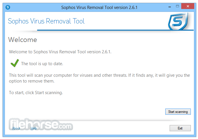 Sophos Virus Removal Tool 2.9.0 Screenshot 1
