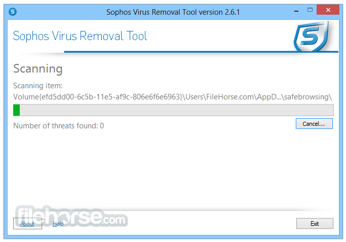 Sophos Virus Removal Tool 2.9.0 Screenshot 2