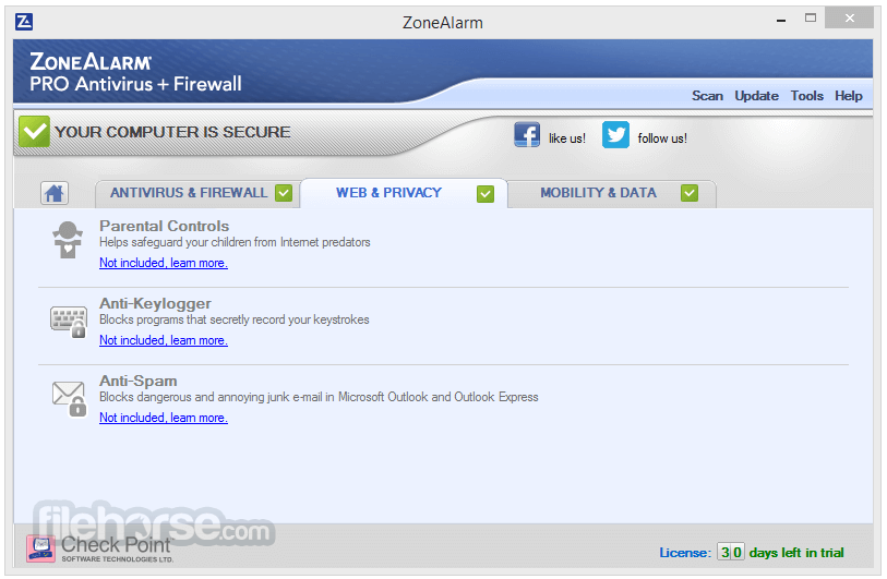 ZoneAlarm Pro Antivirus + Firewall NextGen 3.6.313 Screenshot 4