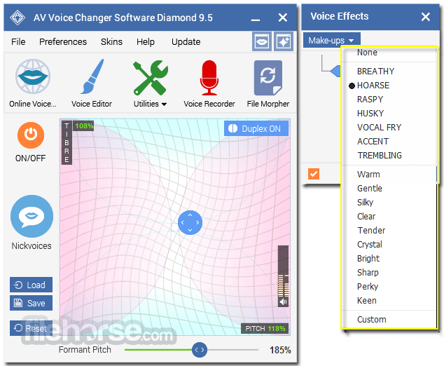 AV Voice Changer Software Diamond 9.5.33 Captura de Pantalla 4