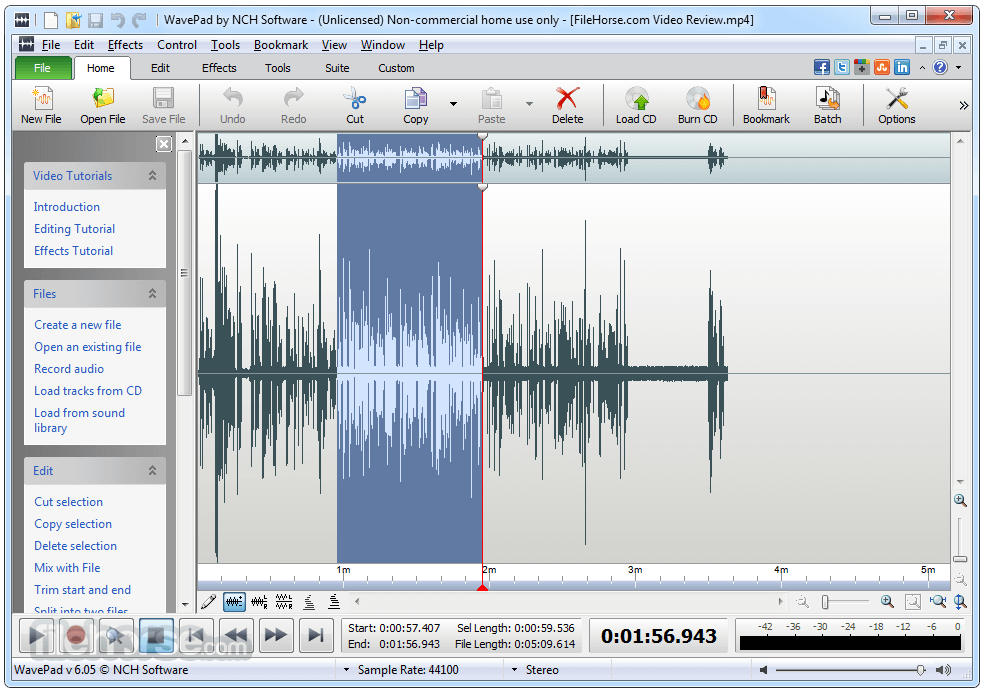 WavePad Sound Editor 19.05 Screenshot 1