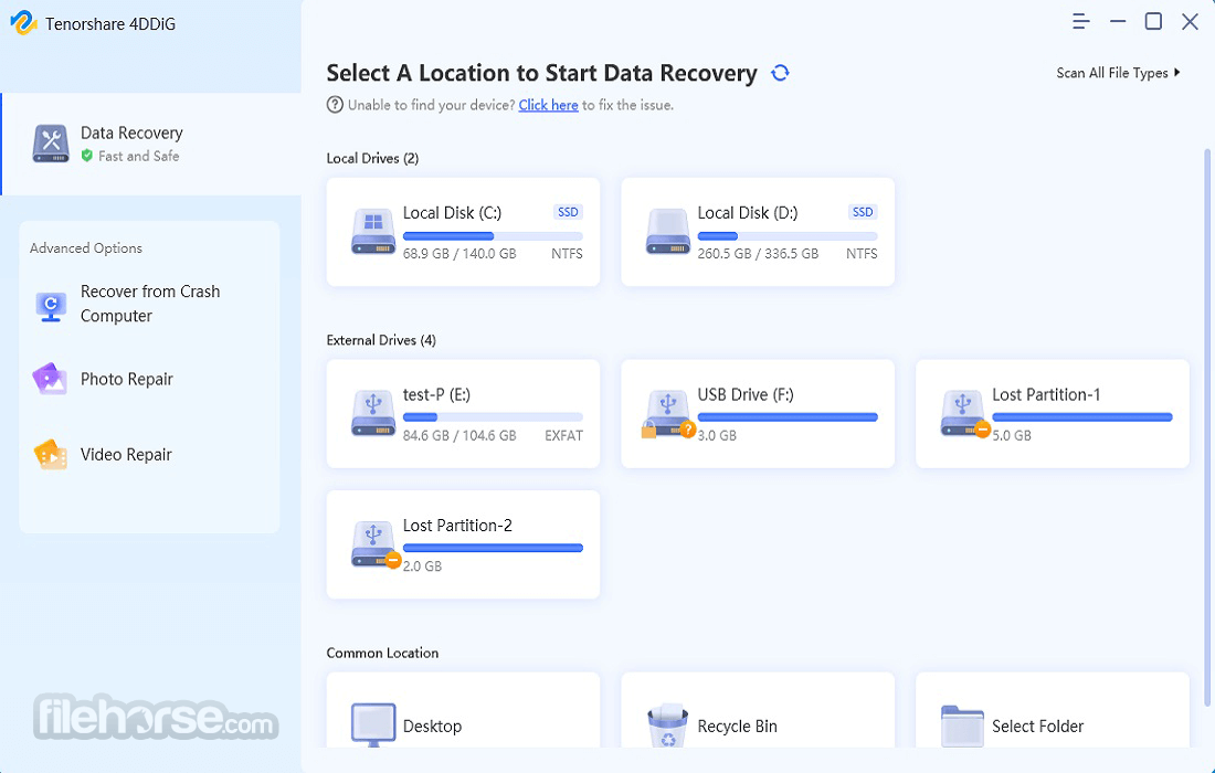 Hard Drive Data Recovery Software Free Download for Windows11/10/8/7