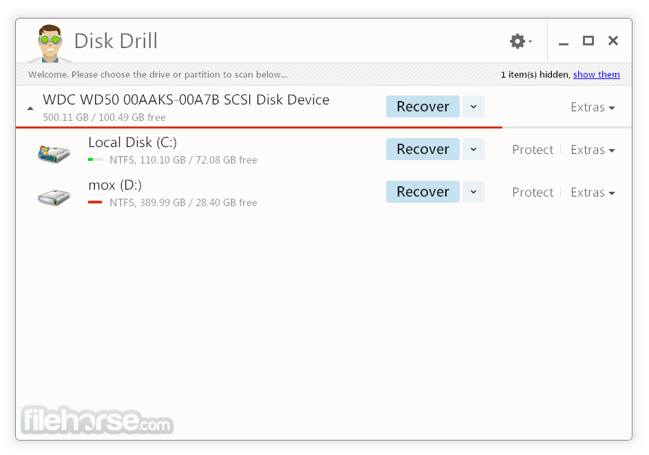 Disk Drill 5.4.844.0 Screenshot 1
