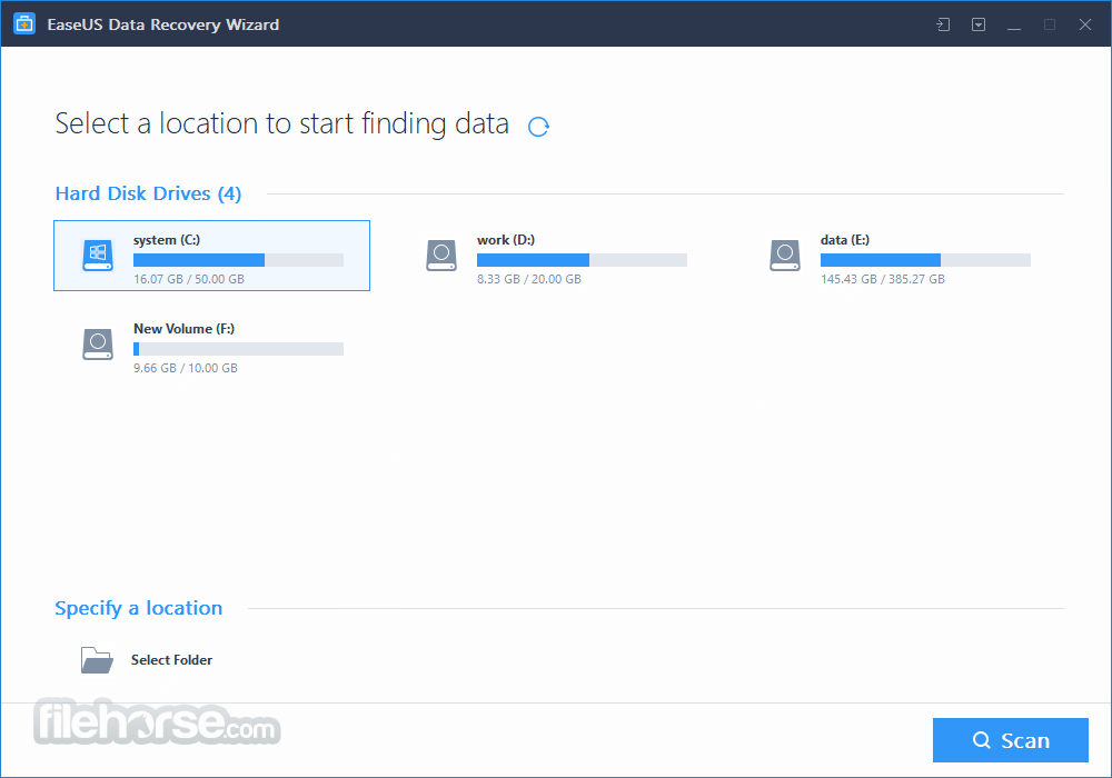 EaseUS Data Recovery Wizard Free Screenshot 1