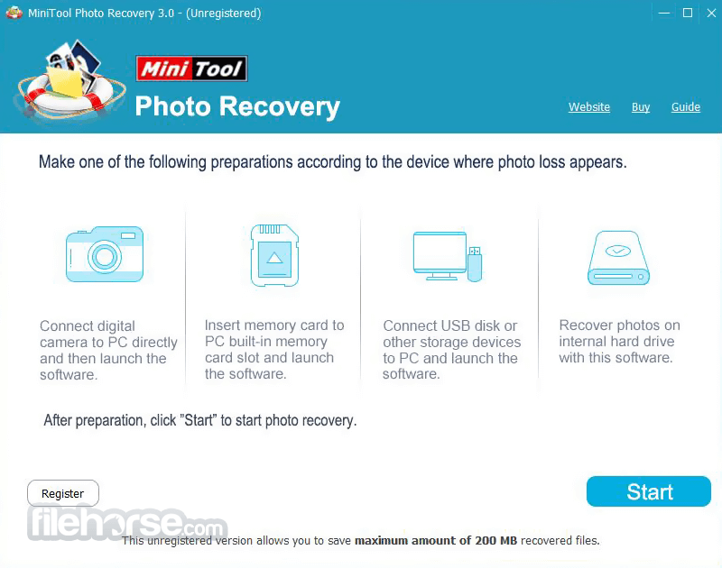 MiniTool Photo Recovery 3.0 Screenshot 1