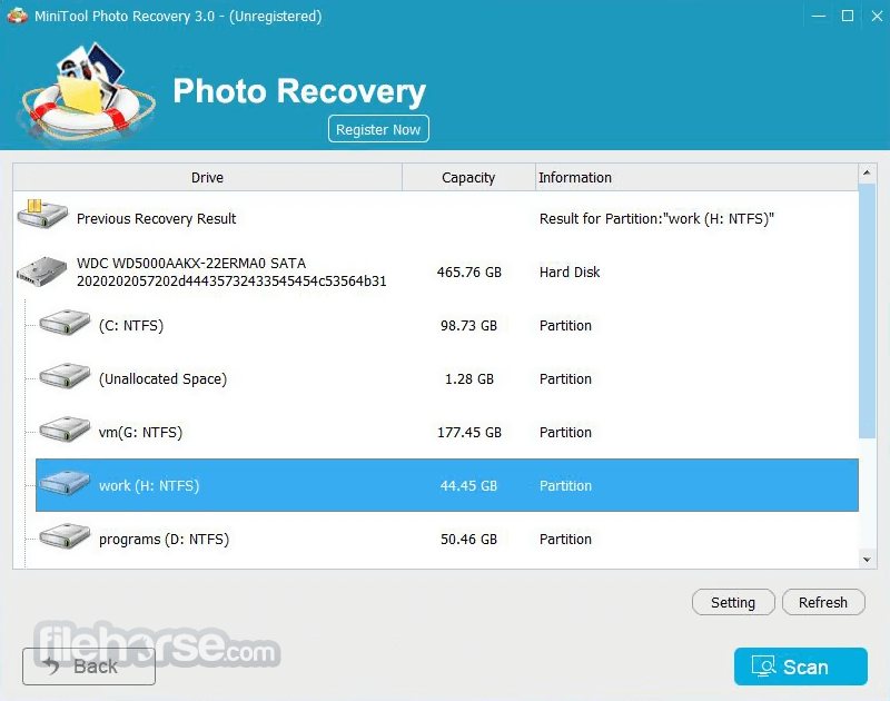 MiniTool Photo Recovery 3.0 Screenshot 2