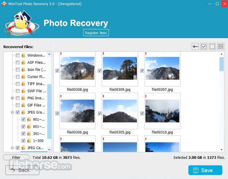 MiniTool Photo Recovery 3.0 Screenshot 3