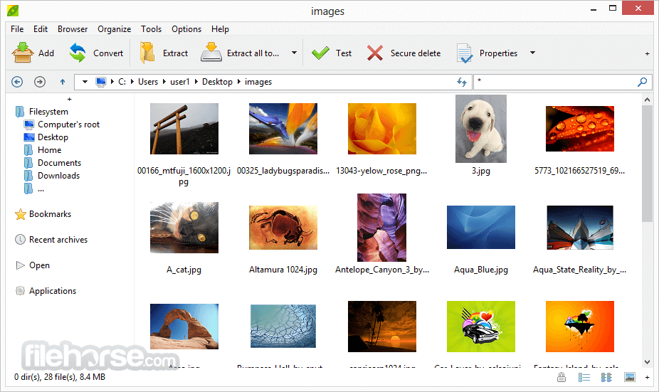 PeaZip 9.7.1 (64-bit) Captura de Pantalla 2