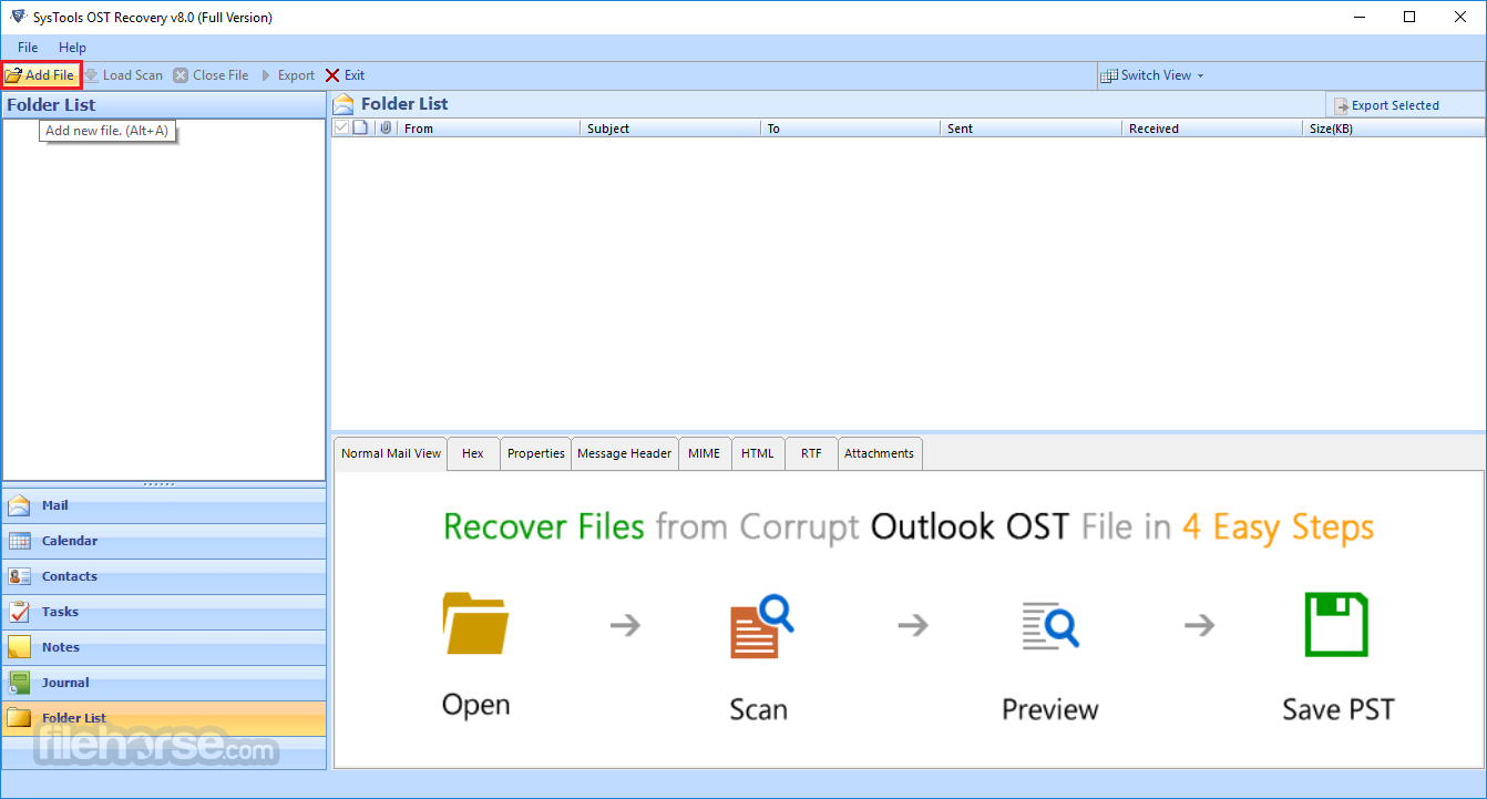 SysTools OST Recovery Screenshot 1