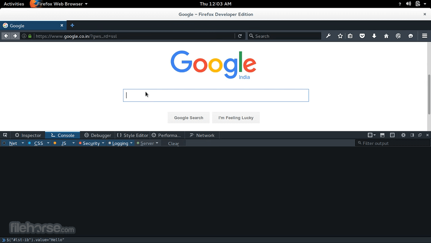 firefox developer edition flash between pages