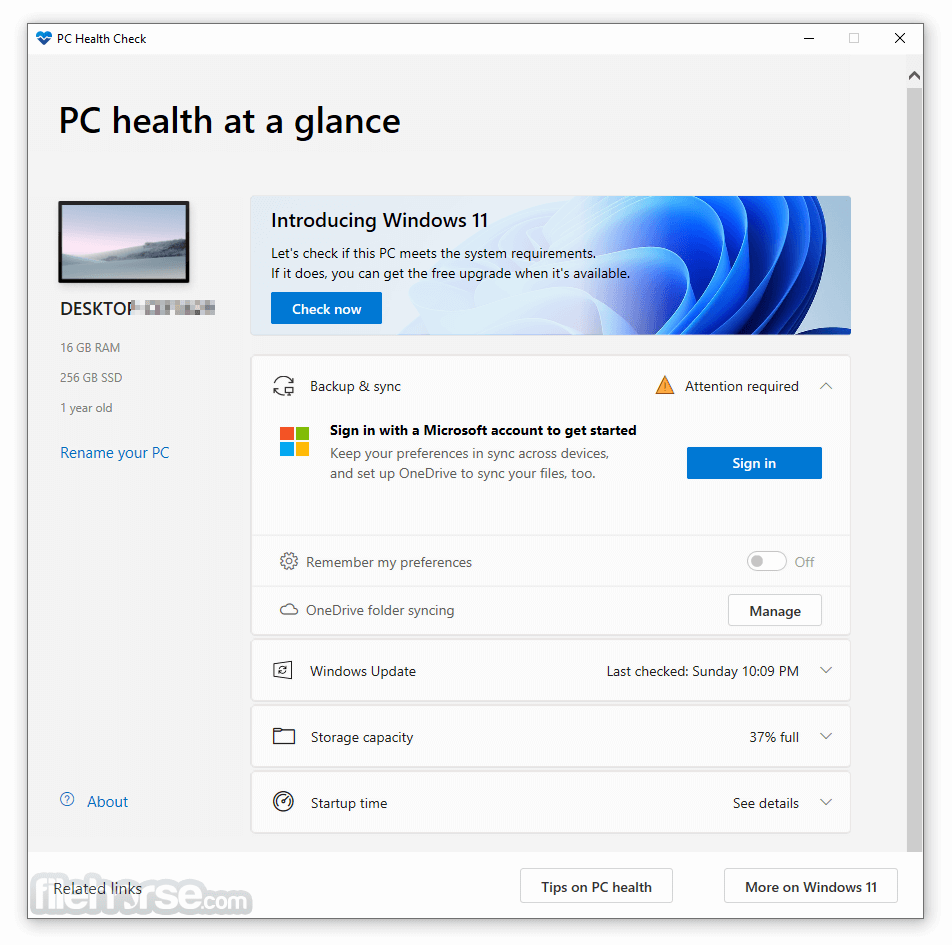 windows 10 check disk health