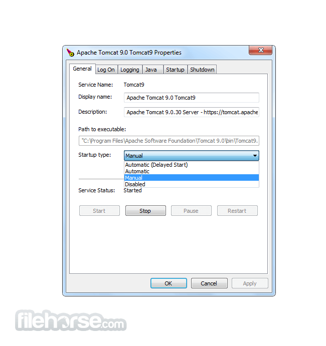 apache tomcat error for shutterly