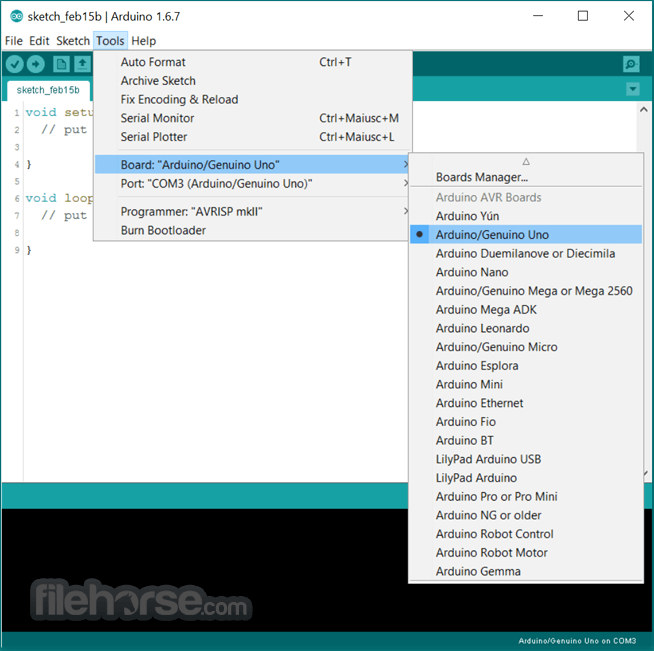 arduino 1.8.5 upload section expand