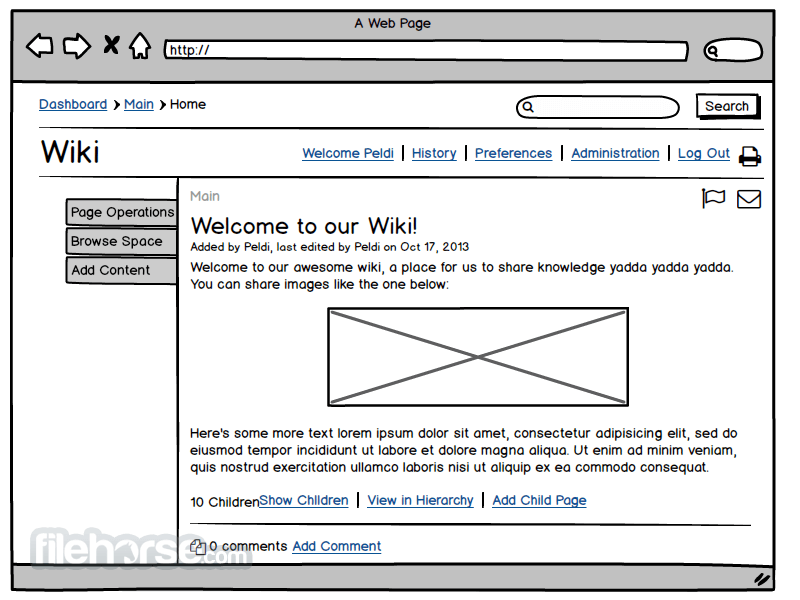 sample balsamiq wireframes