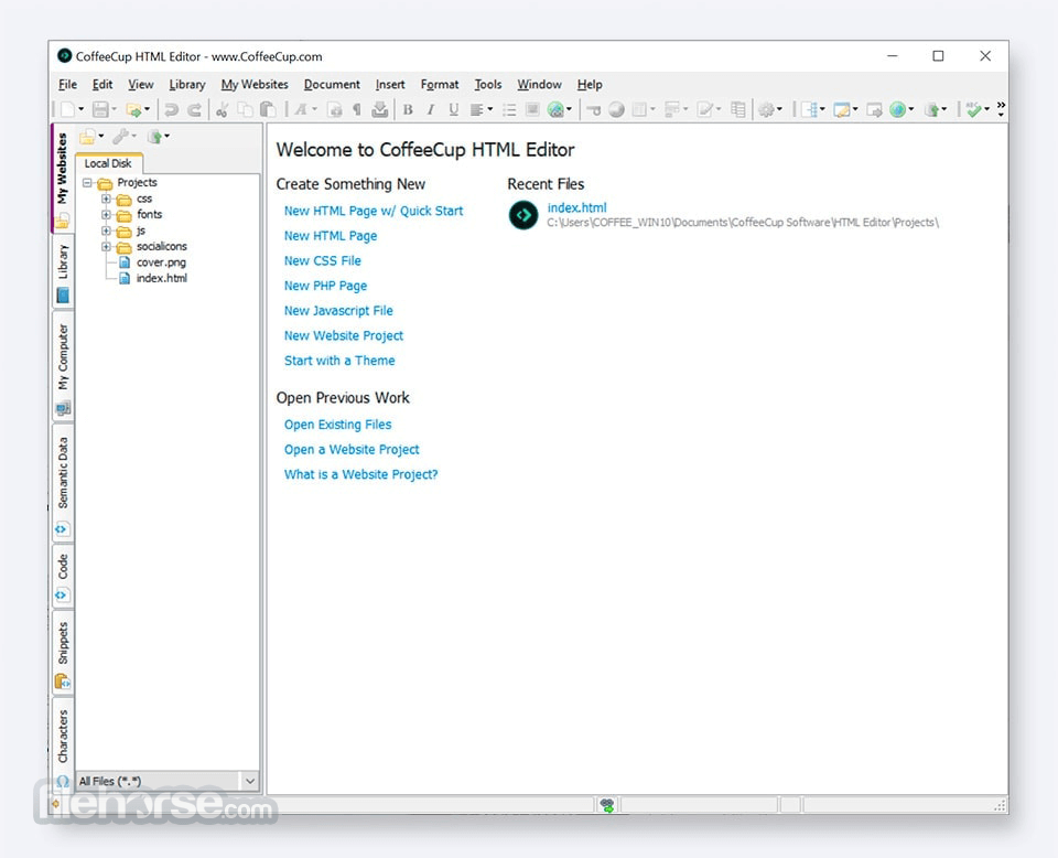 Download Coffeecup Html Editor 21 Latest For Windows 10 8 7 Download Free Software