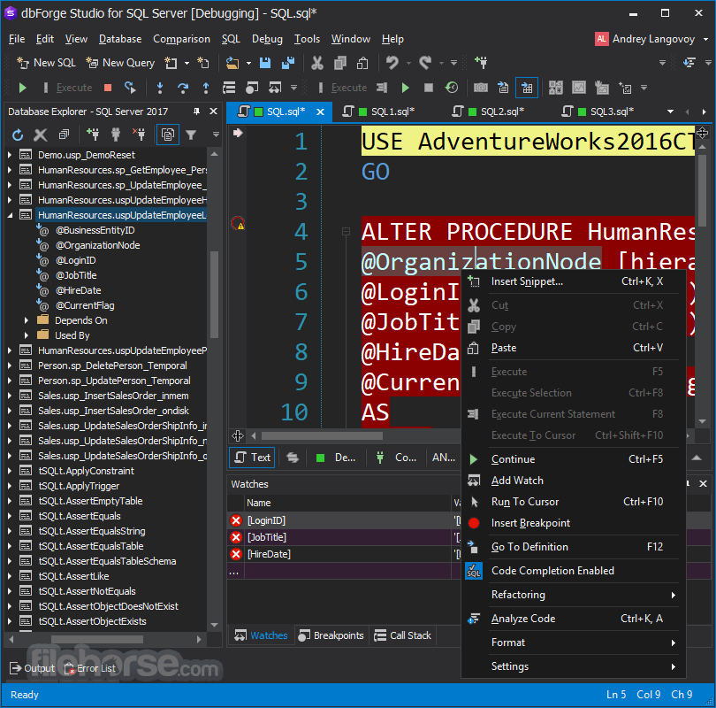 Download dbForge Studio for SQL Server Download (2022 Latest) Free