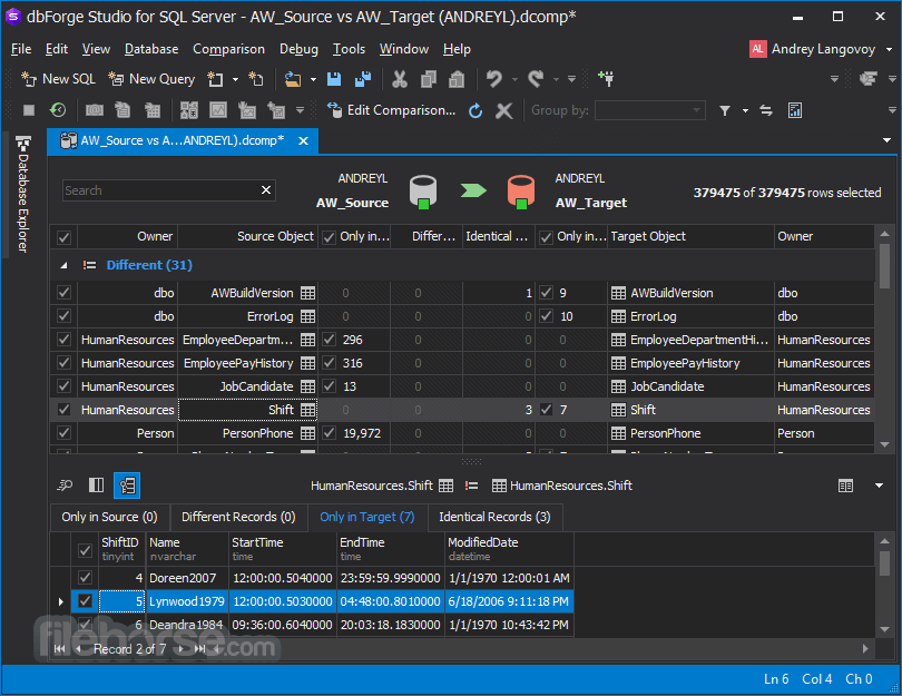 dbForge Studio for SQL Server Professional 6.2.22 Screenshot 2
