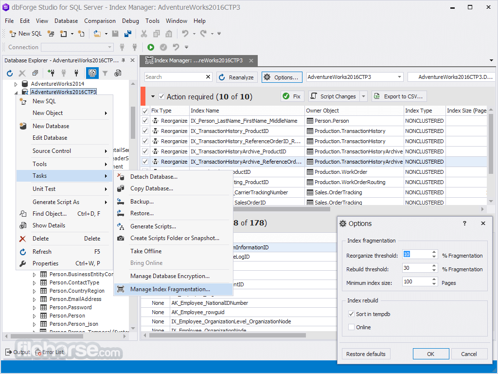 dbForge Studio for SQL Server Professional 6.2.22 Screenshot 4
