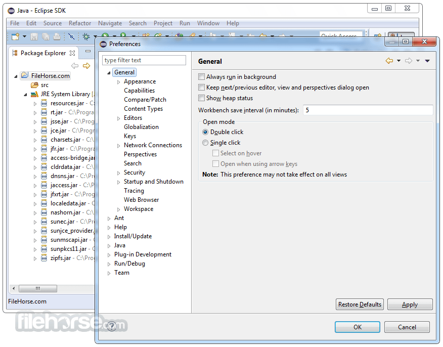 Eclipse SDK 4.24 (64-bit) Screenshot 5