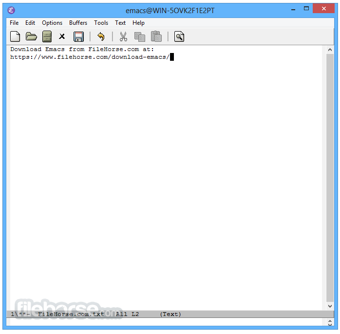 Emacs 28.1 (64-bit) Screenshot 2