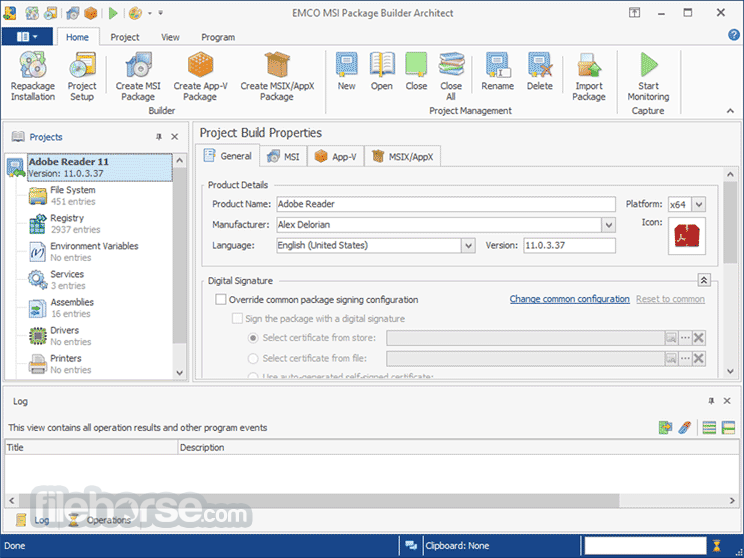 EMCO MSI Package Builder 11.0.0 Screenshot 3