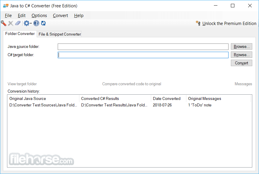 Java to C# Converter 1.0 Screenshot 1