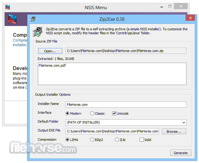 extract files from nsis installer