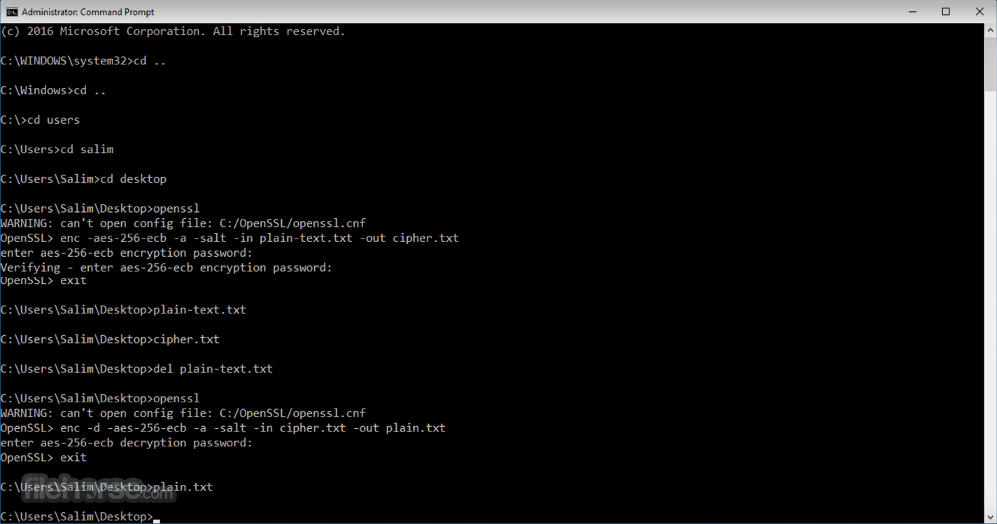 Openssl commands