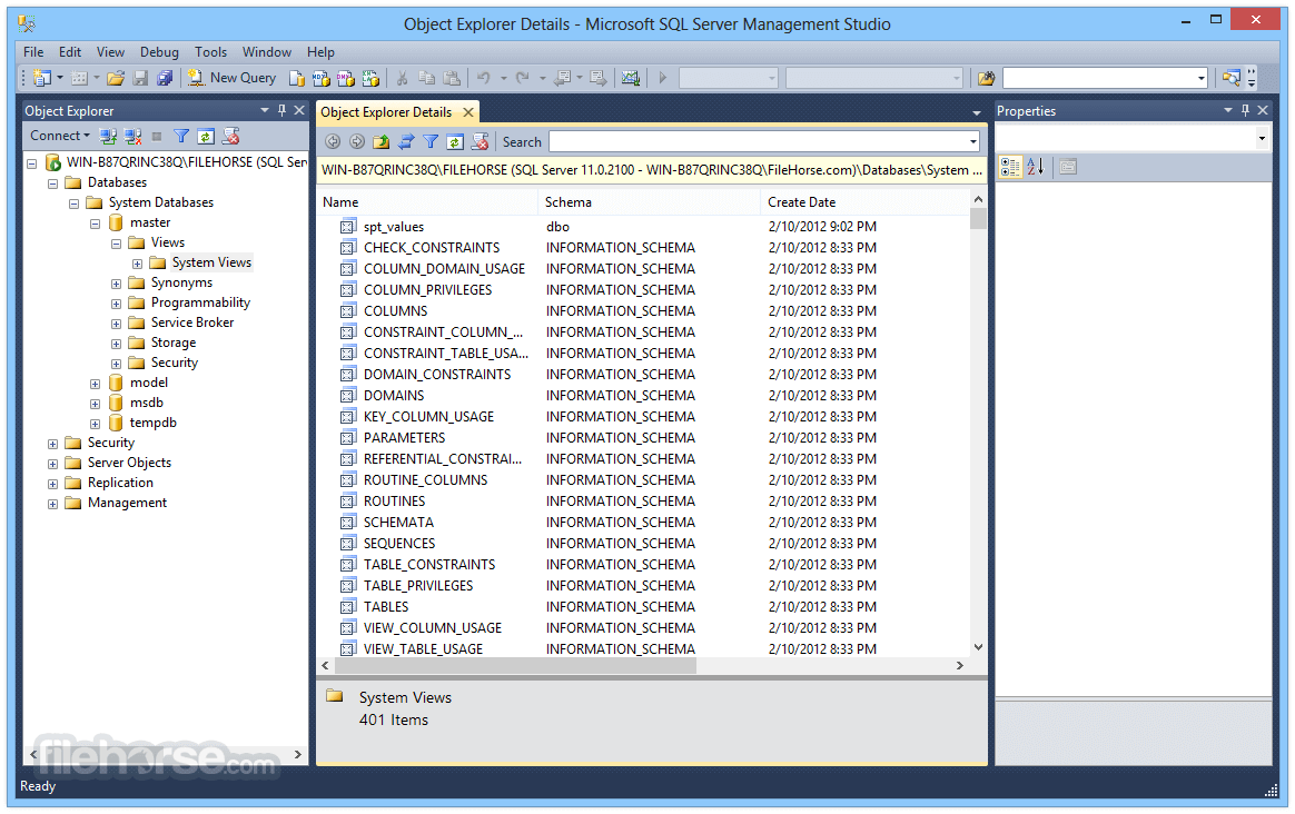 sql server management studio shortcut