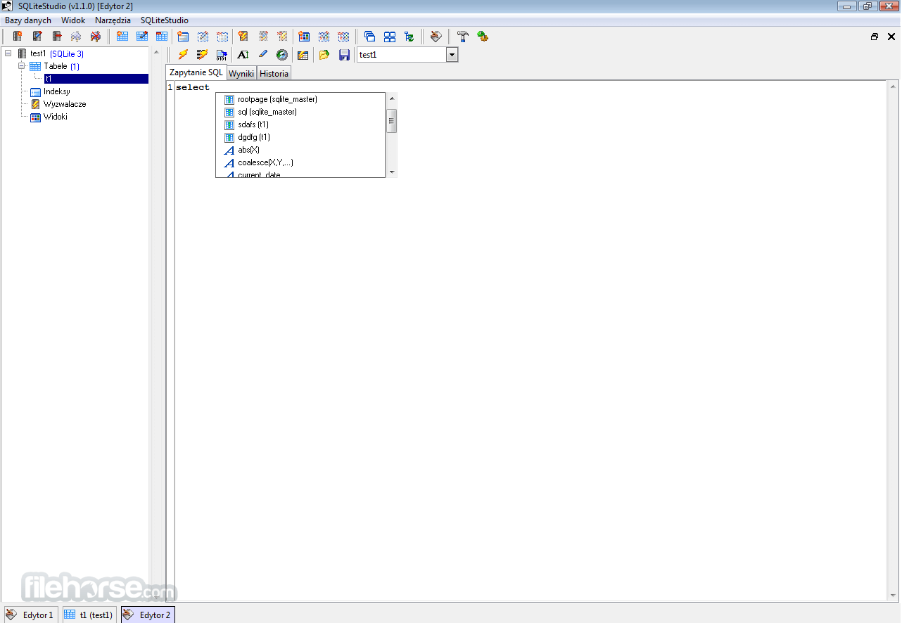 SQLiteStudio 3.3.3 Captura de Pantalla 1
