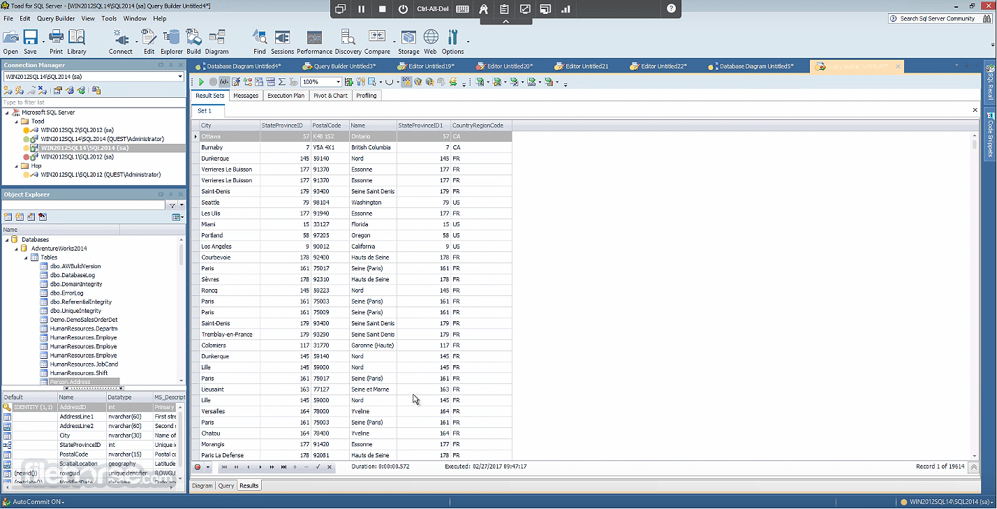 oracle sql developer toad