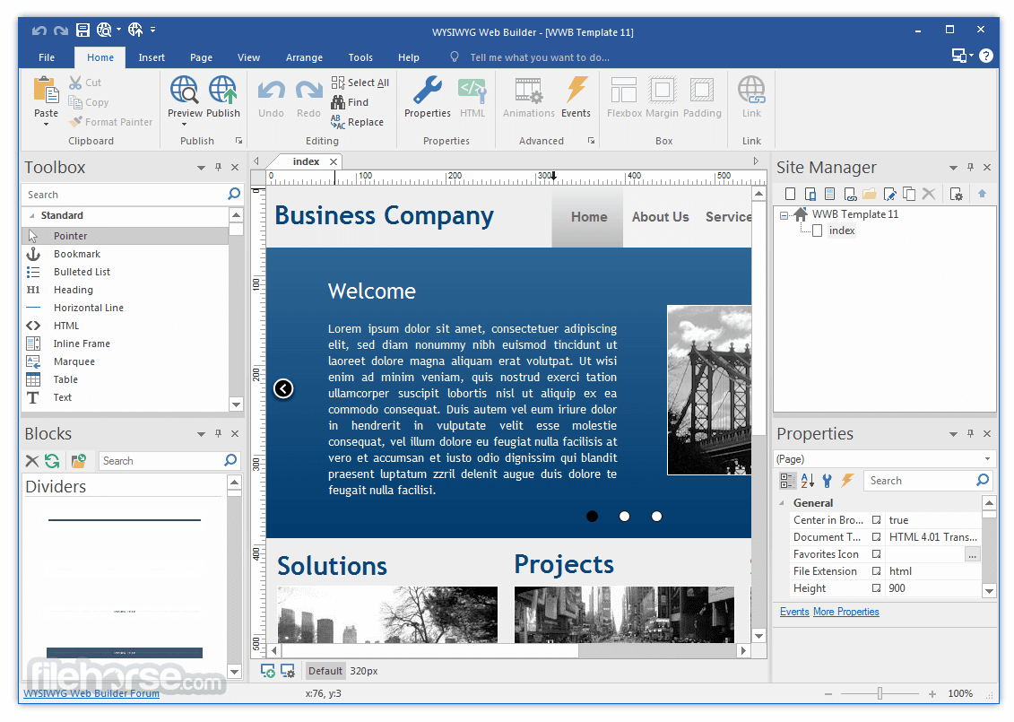 download the new version for windows WYSIWYG Web Builder 18.3.2