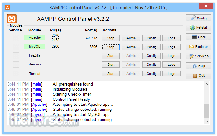 xampp windows 7 64 bit zip download