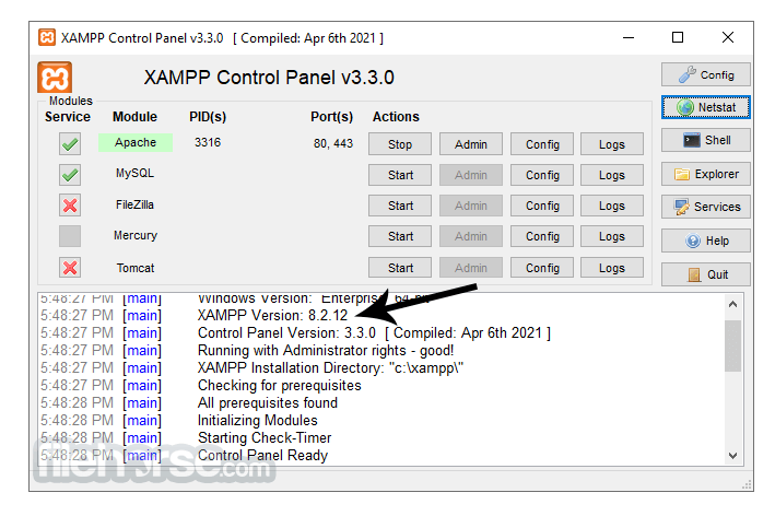 xampp 64 bit windows 10