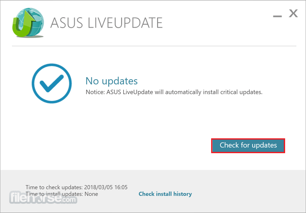 asus live update your system does not support live update