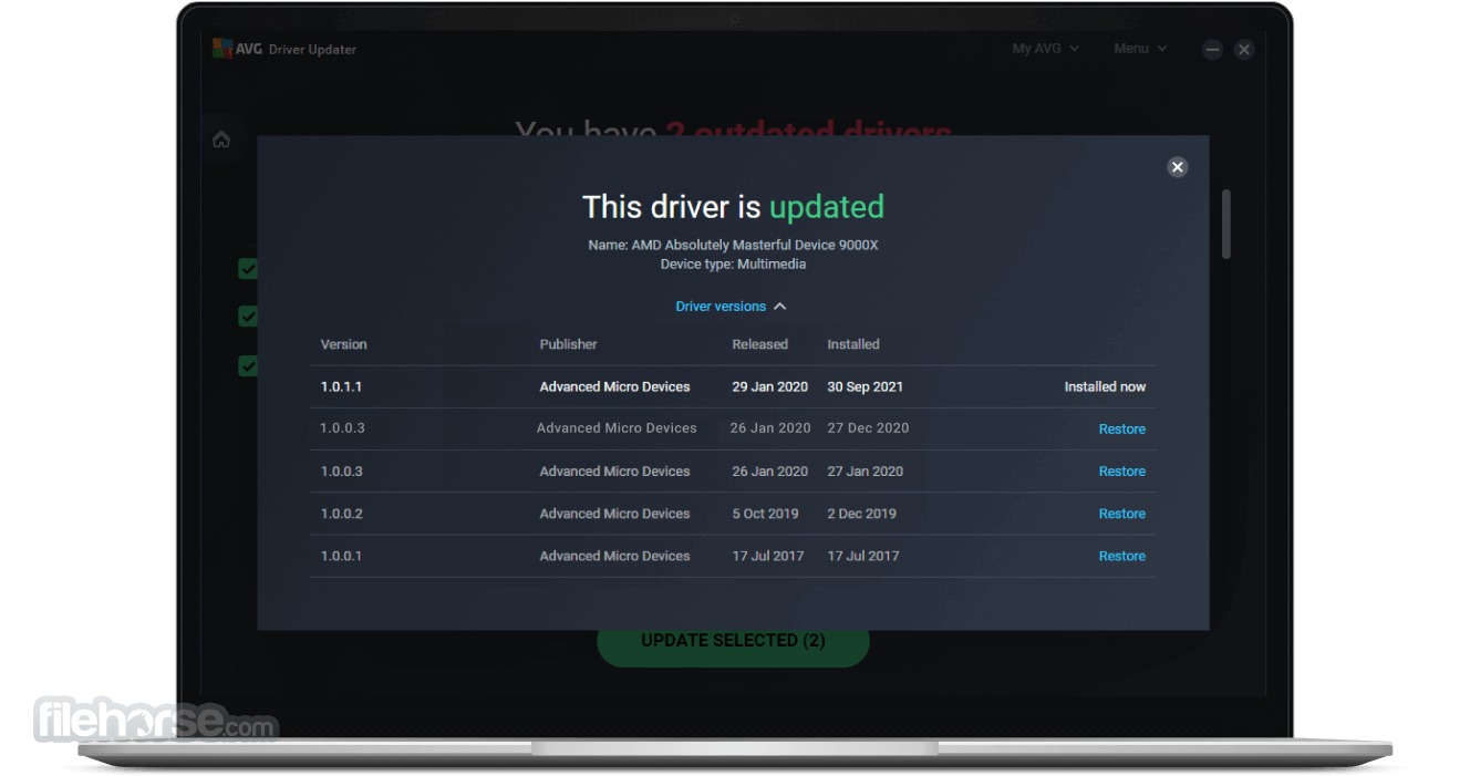 latest avg update