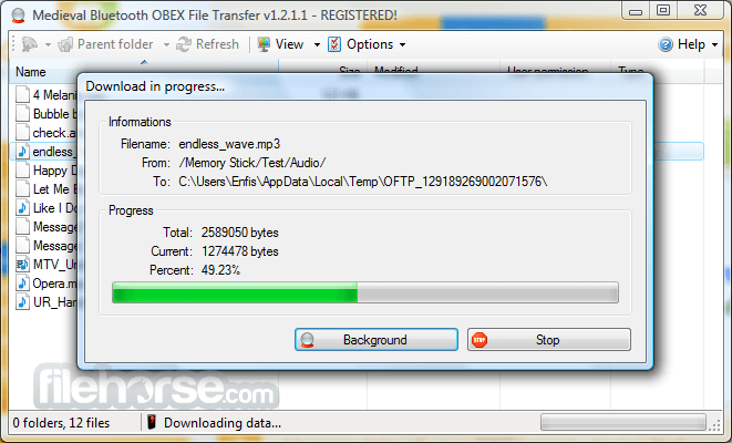 Bluetooth File Transfer 1.2.1.1 (PC) Screenshot 3