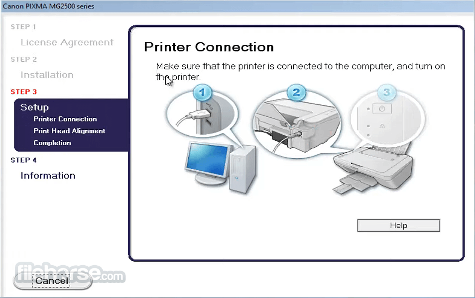 canon pixma mg2522 setup without usb cable