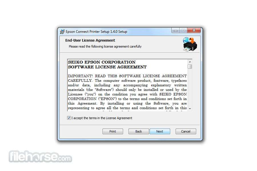 Epson Connect Printer Setup Utility 1.43 Screenshot 2