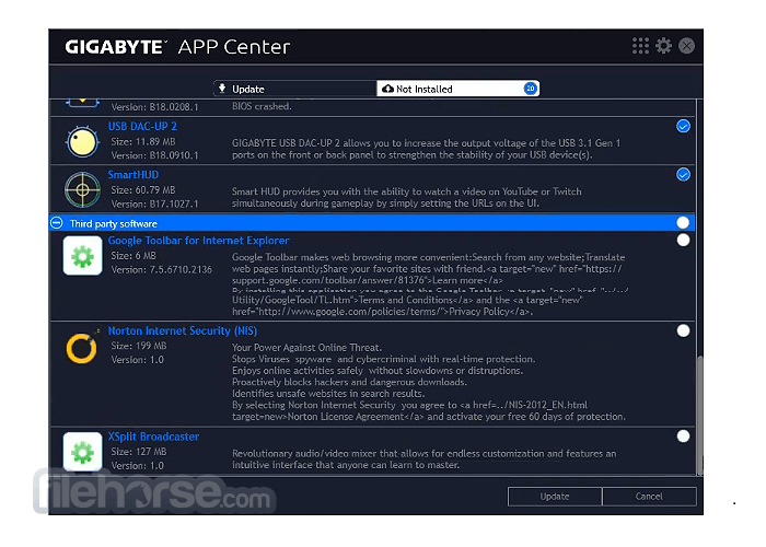 Gigabyte center. App Center Gigabyte. Gigabyte app Center Windows 10. App Center Gigabyte Windows 10 64 bit. Приложение ап центр гигабайт.