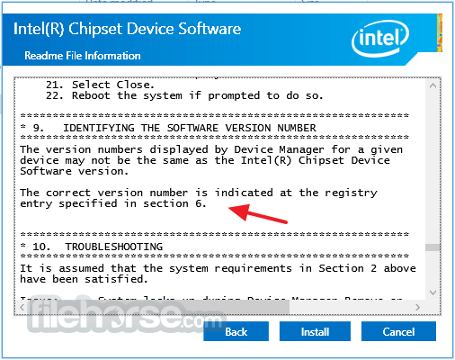 Intel Chipset Device Software 10.1.18793.8276 Screenshot 1