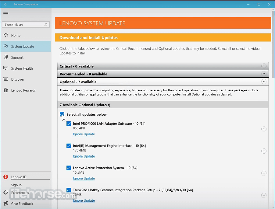 Lenovo System Update Download (2023 Latest)
