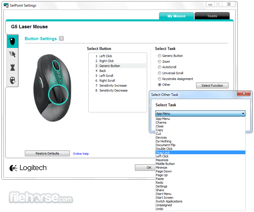 SETPOINT MOUSE DRIVERS FOR WINDOWS 10