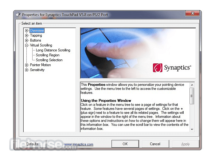 Synaptics pointing device driver как удалить