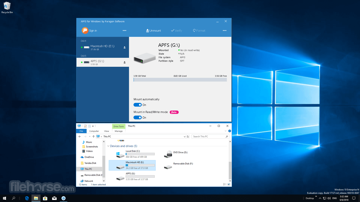 APFS for Windows 2.1.110 Screenshot 2