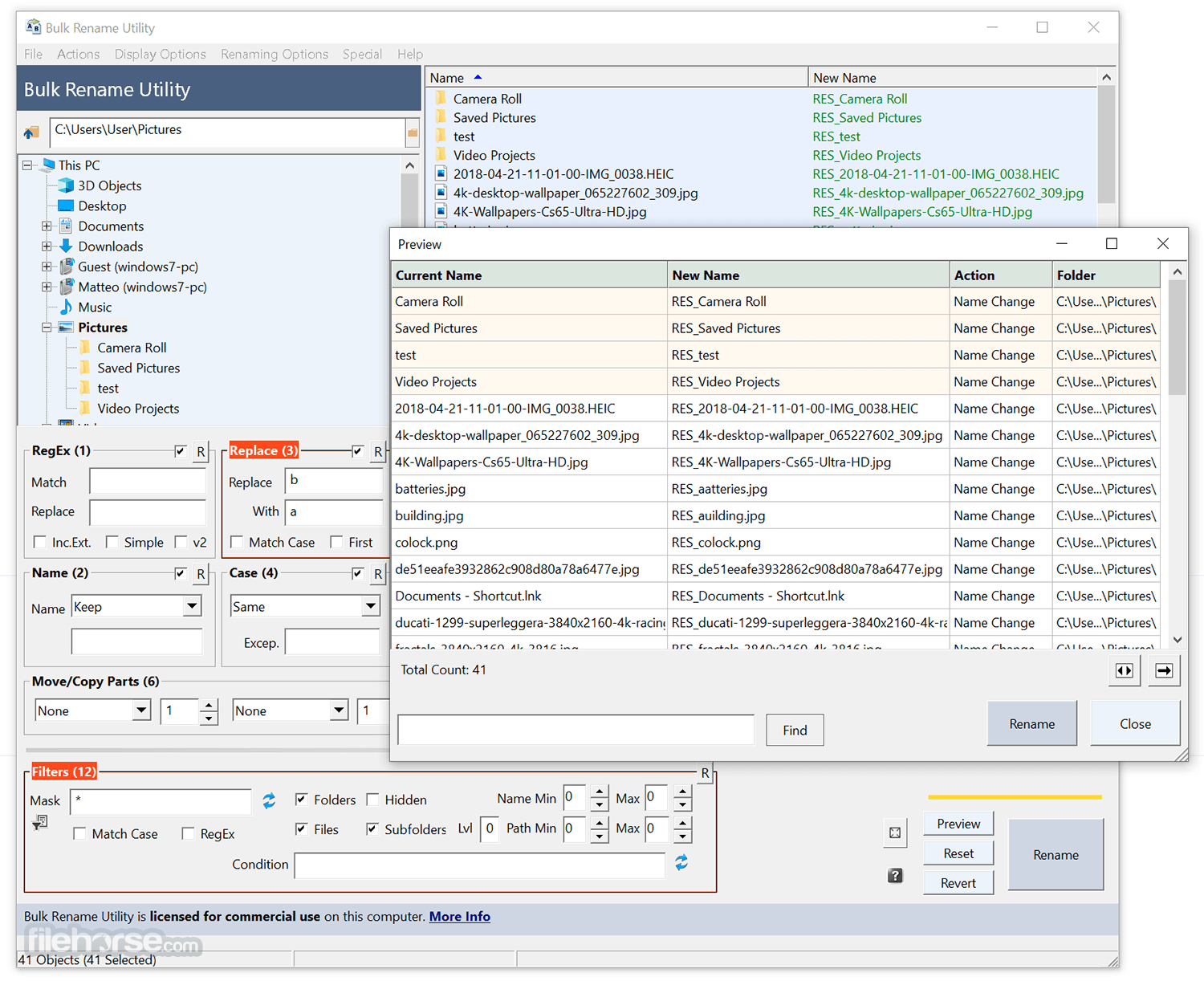 windows command line photo renamer date taken